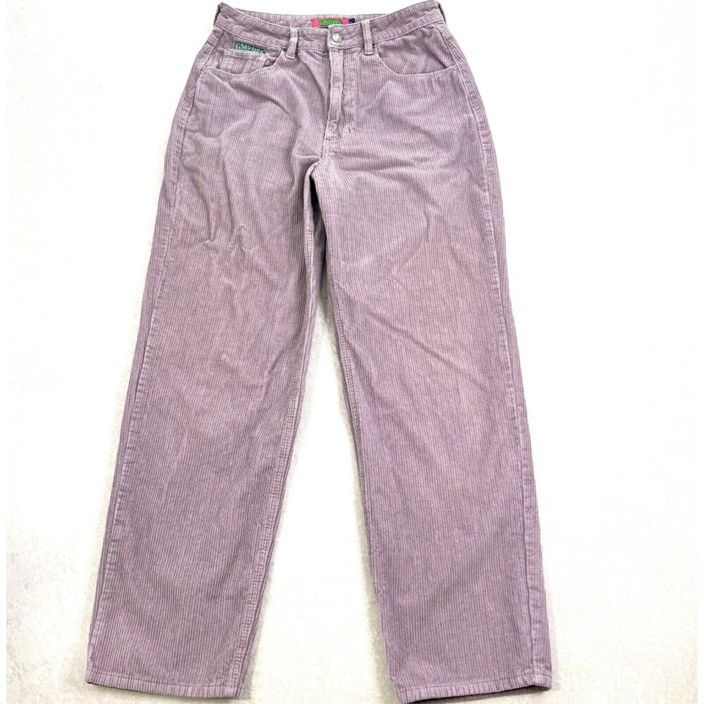 EMPYRE Baggy Wide Leg Jeans Tori Lilac Purple Corduroy Jr 7 Logo 90’s Vintage